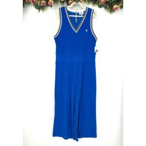 Juicy Couture Royal Blue Terry Capri Jumpsuit Size XL NWT